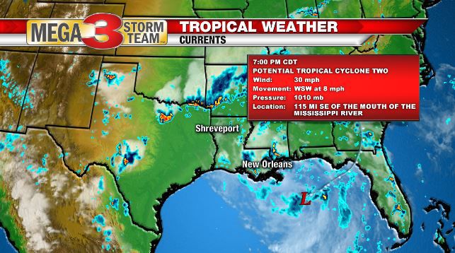 Potential Tropical Cyclone Update at 7 PM Wednesday